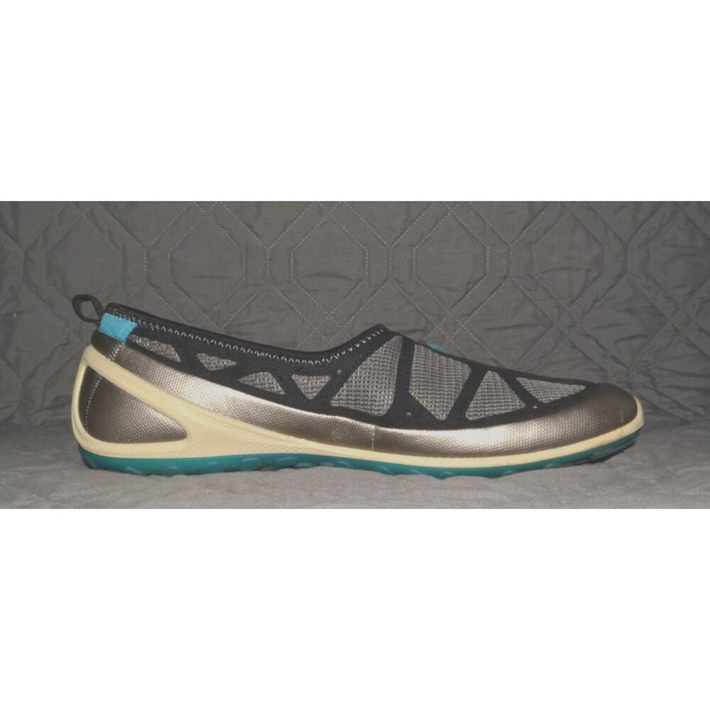 ECCO BIOM Lite 1.3 Zip Slip On Shoes Women’s US 9-9.5 EU 40 Silver Walking w Box - Picture 5 of 11